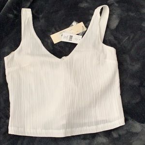 State of Being: White crop top (Brand New)